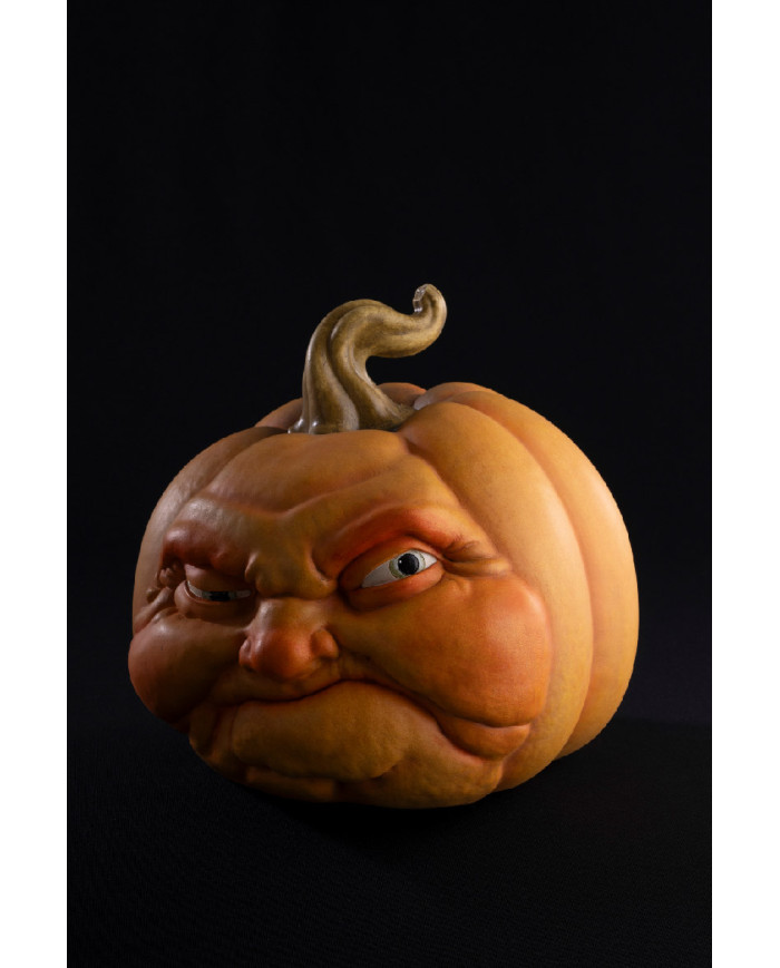 Calabaza de resina de 24 cm de alto aprox. con etiqueta colgante/etiqueta adhesiva