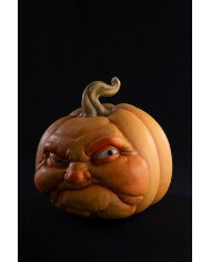 Calabaza de resina de 24 cm de alto aprox. con etiqueta colgante/etiqueta adhesiva