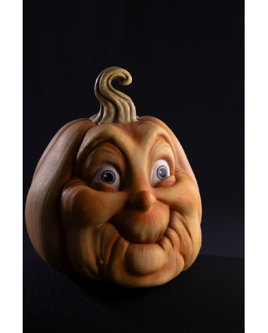 Zucca in resina h.cm.30 ca. con cartellino/etichetta