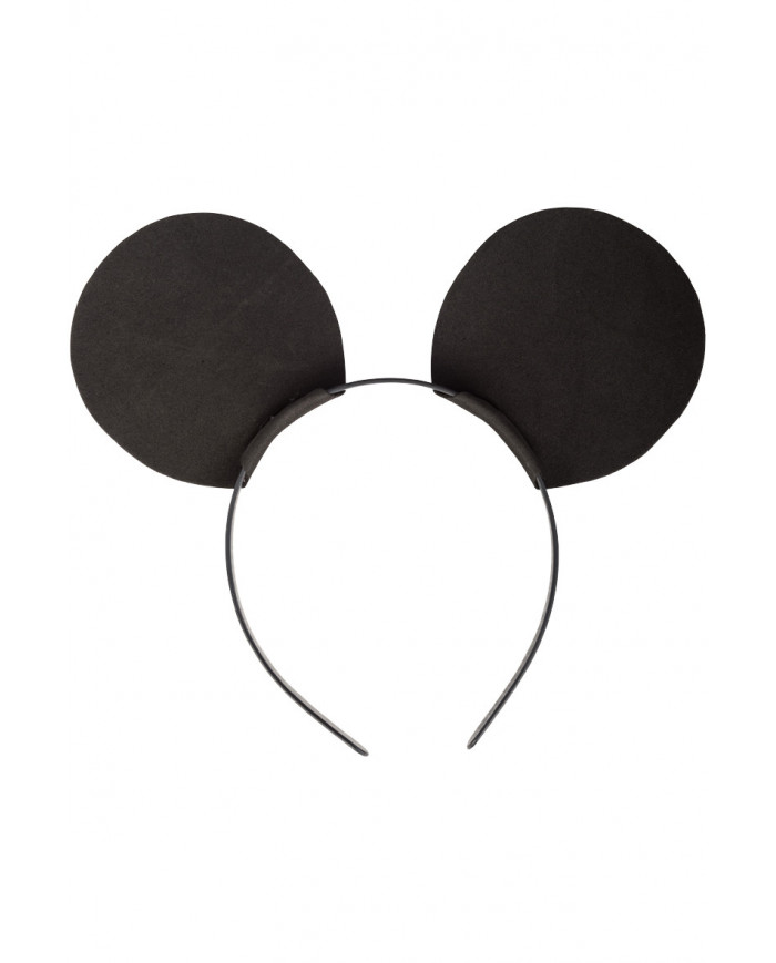 Black mouse headband made of eva material for a little Mickie.