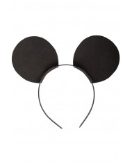 Black mouse headband made of eva material for a little Mickie.
