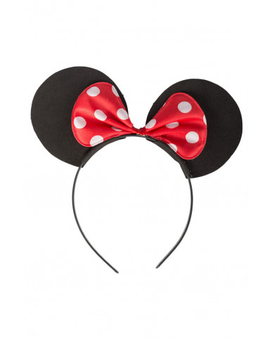 Black mouse headband made of eva material with bow for a little Black mouse headband made of eva material with bow for a little