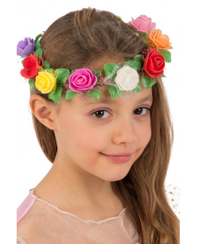Crowns of little roses in assorted colors, ideal for hairstyles Crowns of little roses in assorted colors, ideal for hairstyles
