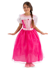 Fuchsia princess costume size iv in bag with hook
