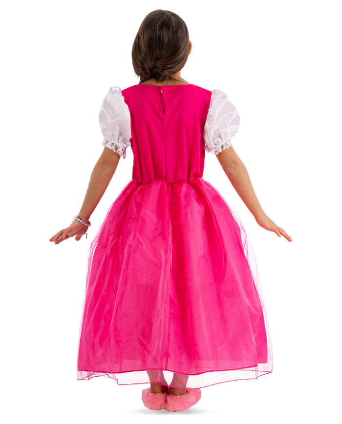 Disfraz princesa fucsia en bolsa con gancho