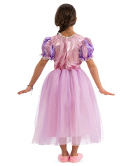 Lilac princess costume size iv in bag with hook