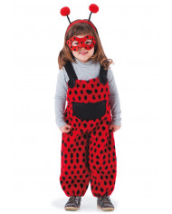 Costume da coccinella per bambino. Composto da una salopette in Costume da coccinella per bambino. Composto da una salopette in