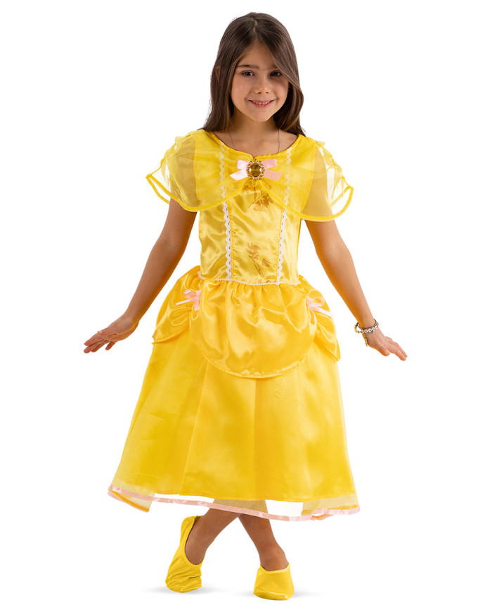 Costume principessa giallo in busta con gancio