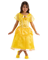Yellow princess costume size iv in bag with hook