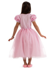 Pink princess costume size iv in bag with hook