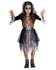 Costume sposa scheletro in busta con gancio