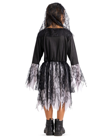 Costume sposa scheletro in busta con gancio