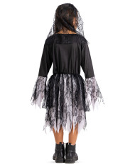 Skeleton bride costume size vi in bag with hook