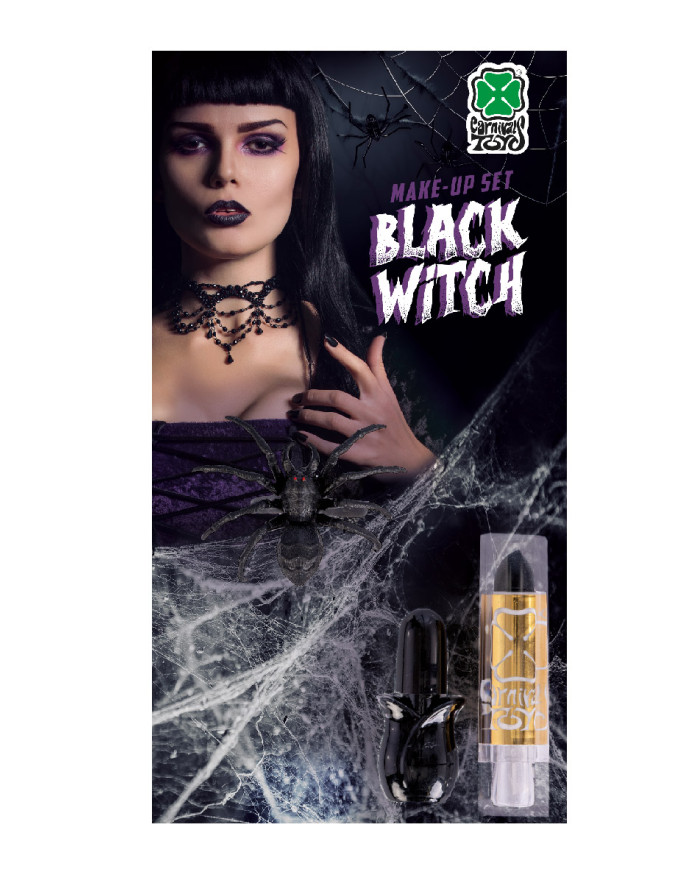 Hexen-Make-up-Set (Lippenstift, Fingernagellack und Rind) in Sichtverpackung Hexen-Make-up-Set (Lippenstift, Fingernagellack und Rind) in Sichtverpackung