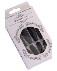 Black long nails in box