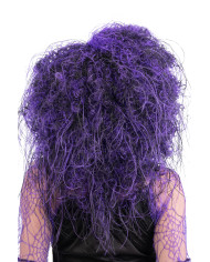 Black and purple pop wig in box