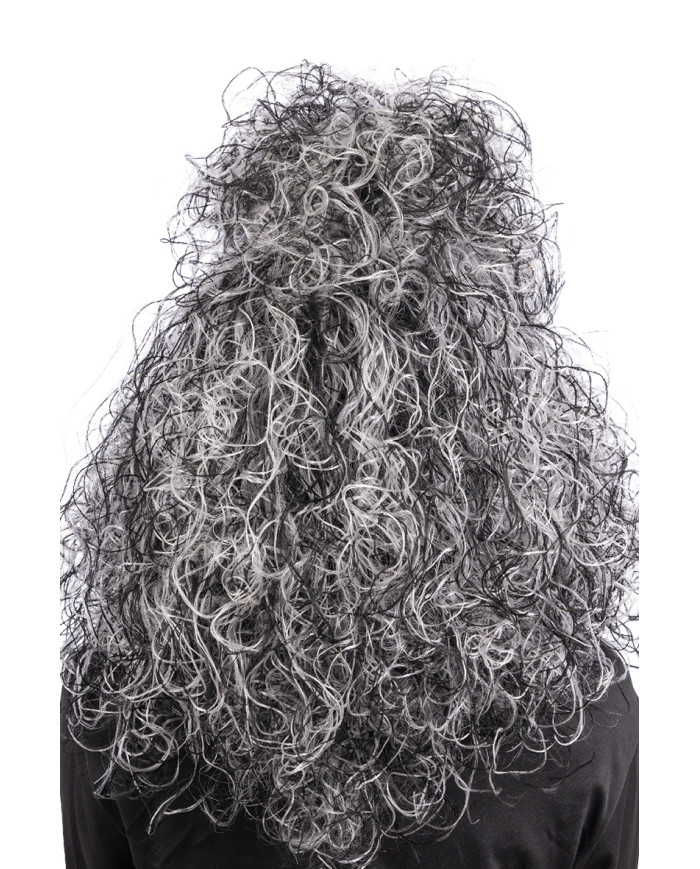 Black and white witch wig in box Black and white witch wig in box