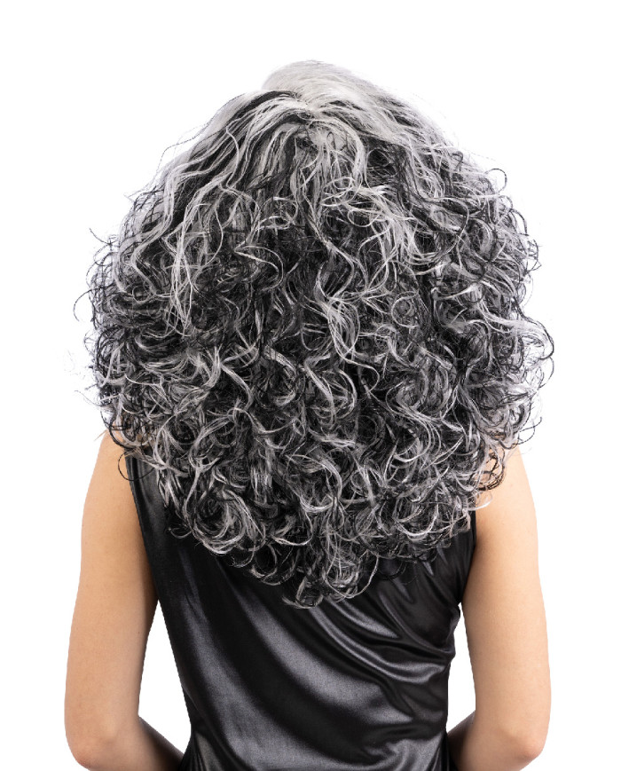 Black and white wavy wig in box Black and white wavy wig in box