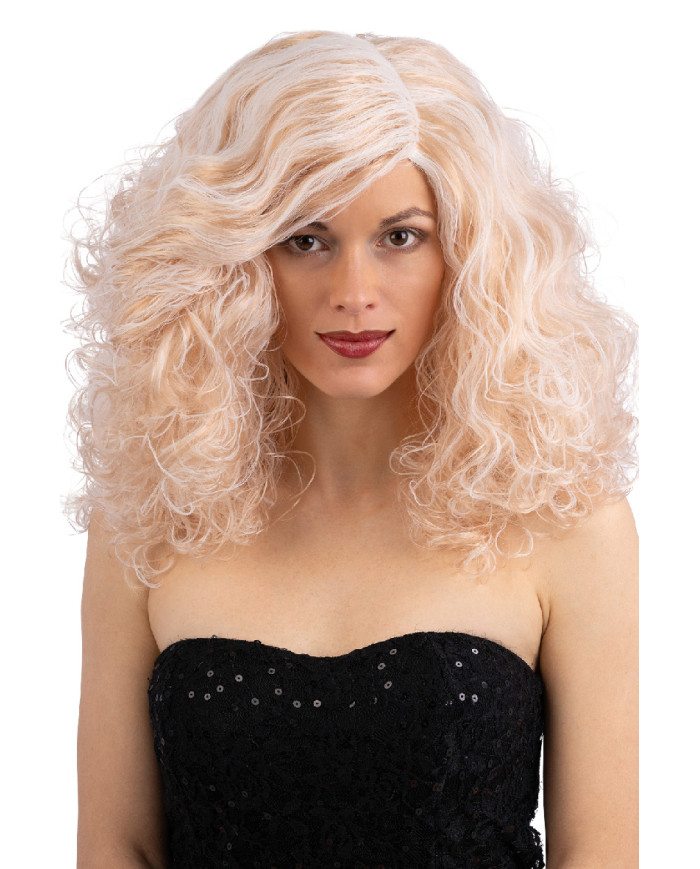 Blond wavy wig in box
