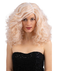 Blond wavy wig in box