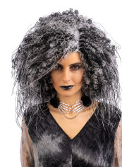 Black and white pop wig in box Black and white pop wig in box