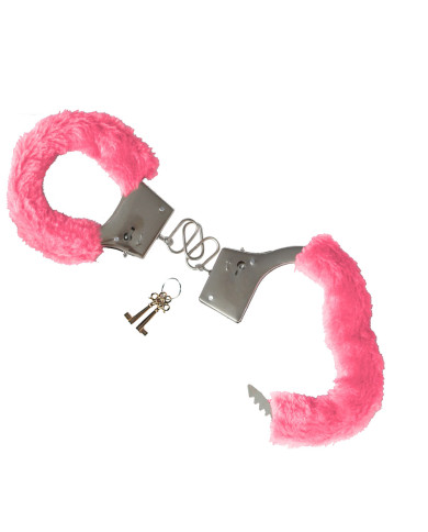 Esposas con peluche rosa en blíster Esposas con peluche rosa en blíster