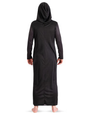 COSTUME TUNICA SCHELETRO CON CAPPUCCIO T.U. (M-L) IN BUSTA CON GANCIO