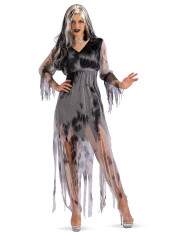 Woman zombie costume, one size s-m in bag with hook