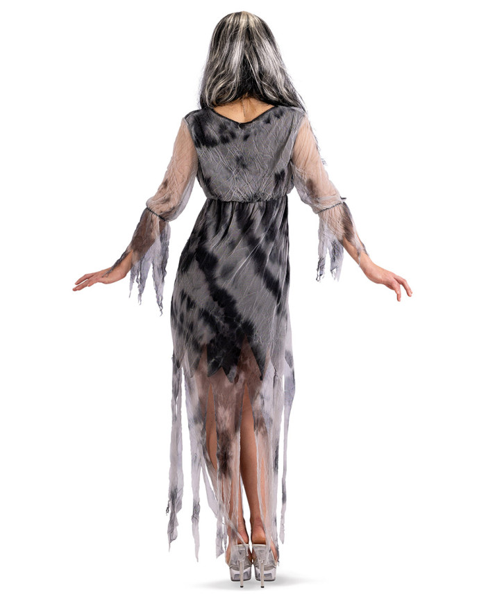 Woman zombie costume, one size s-m in bag with hook