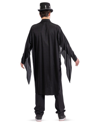 Disfraz túnica esqueleto talla única (S-M) en bolsa con gancho