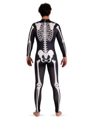 COSTUME TUTA SCHELETRO  UNISEX TG. (M-L) IN BUSTA C/GANCIO