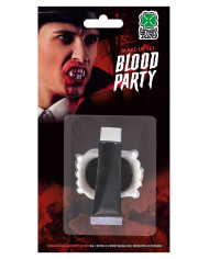 Sangue finto in tubetto con dentiera vampiro ml.14 ca. in blister