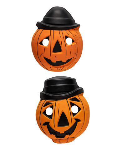Kürbismaske Kind aus Kunststoff verschiedene Modelle mit