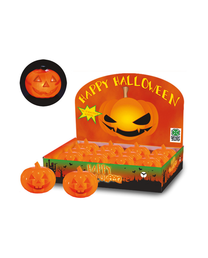 Display Box W/12 Little Lighting Pumpkins (Batt. Not Incl.) 3 Assorted