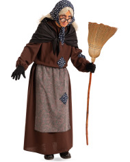 Déguisement Befana taille unique (M-XL) dans une pochette avec crochet