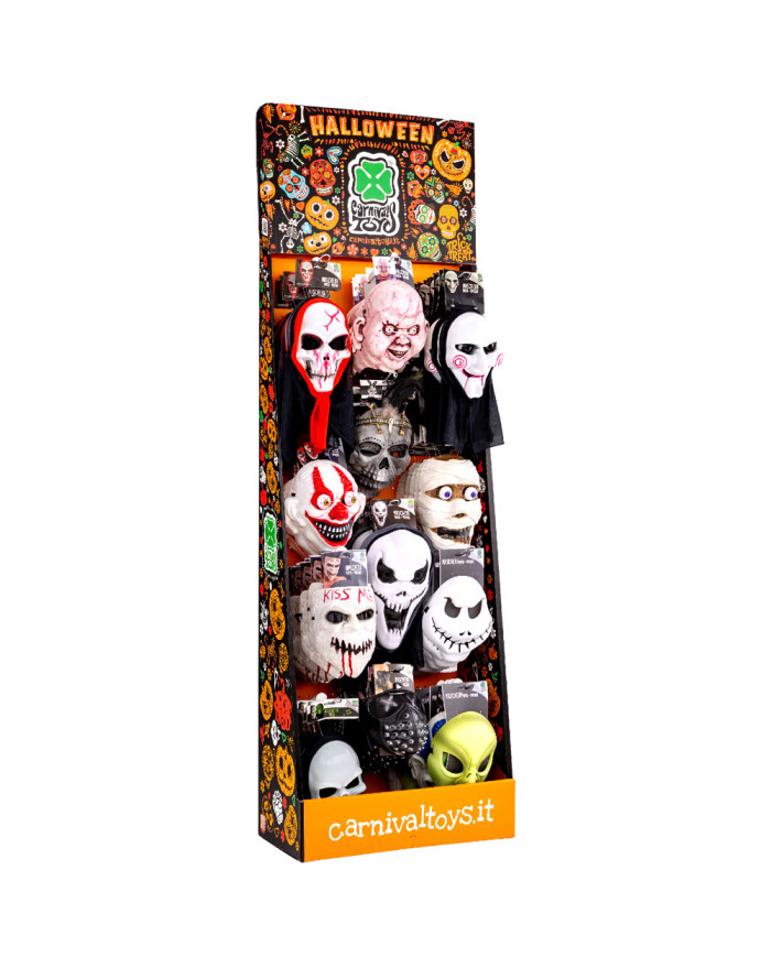 Halloween masks (pcs.72) in display box
