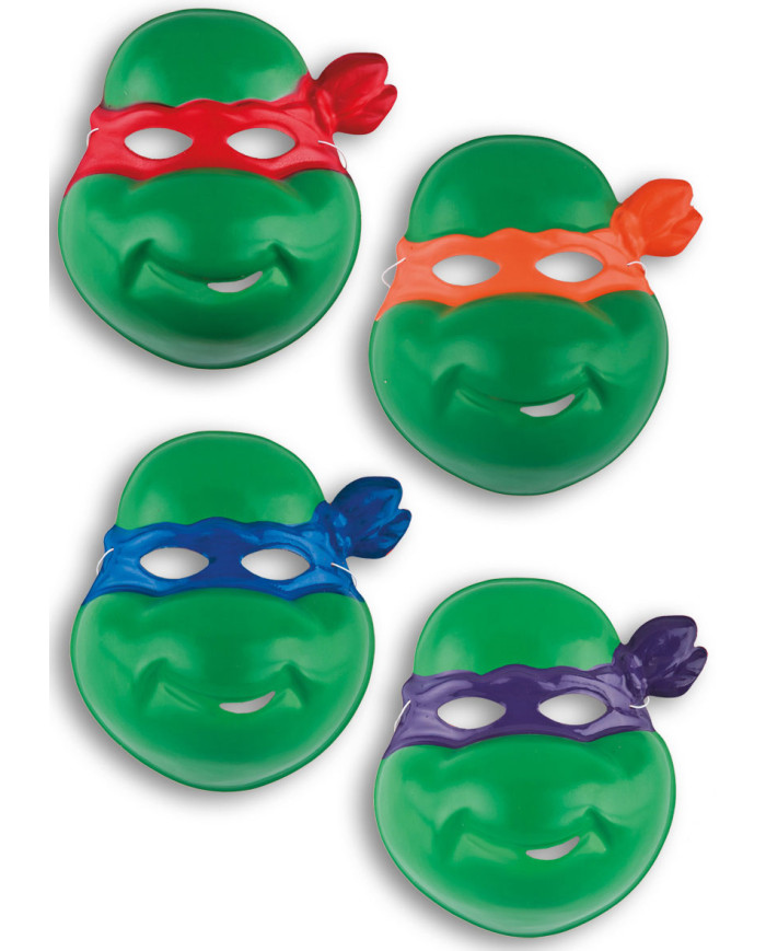 MASCHERA TARTARUGA NINJA IN PLASTICA COL. ASS. CON CARTELLINO / ETICHETTA