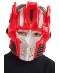 MASCHERA ROBOT ROSSA IN PLASTICA RIGIDA IN BUSTA C/CAV.