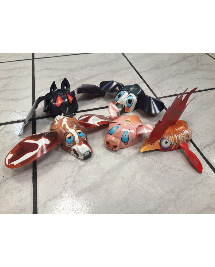 REF.O866871 5 CAPPELLI CARTA ANIMALI