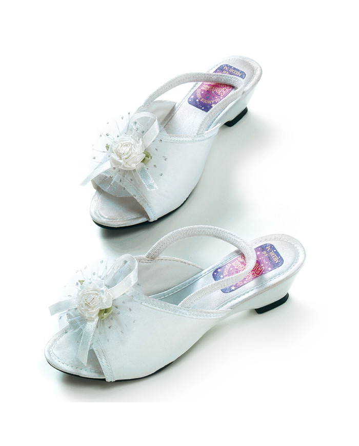 SANDALI BIANCHI C/FIORELLINO IN BUSTA