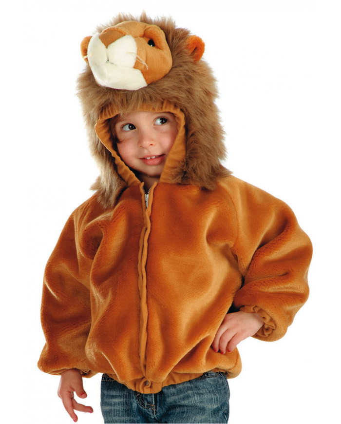 Plush Jacket W/Hood, Lined Inside