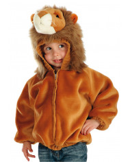 Plush Jacket W/Hood, Lined Inside