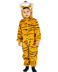 Mono de tigre de peluche con capucha en bolsa con percha Mono de tigre de peluche con capucha en bolsa con percha