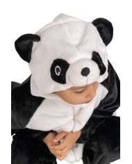 Panda fleece jumpsuit with hood in bag w/hook Panda fleece jumpsuit with hood in bag w/hook