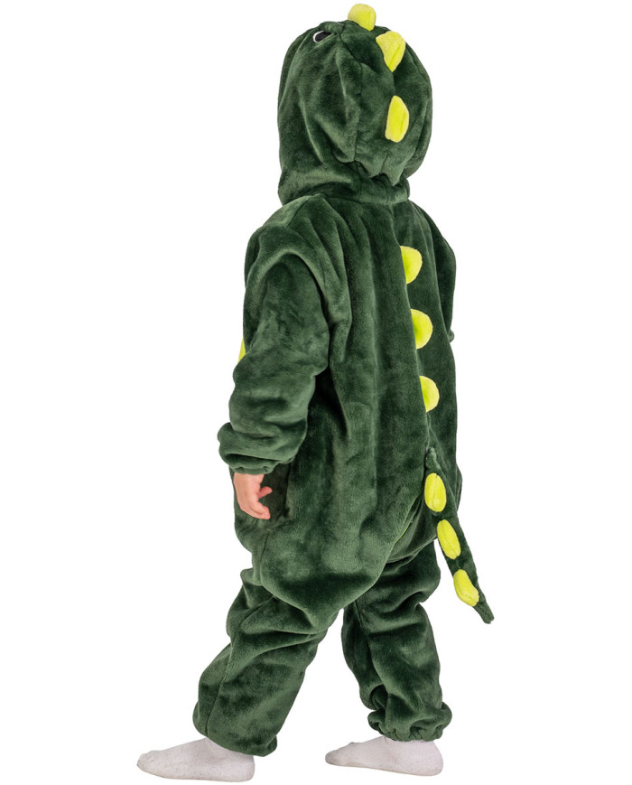 Déguisement combinaison dragon enfant en peluche avec capuche dans un sachet avec crochet Déguisement combinaison dragon enfant en peluche avec capuche dans un sachet avec crochet