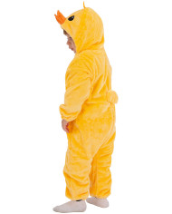 Gänserich-Kinderoverall aus Kunstfell mit Kapuze in Beutel mit Haken Gänserich-Kinderoverall aus Kunstfell mit Kapuze in Beutel mit Haken