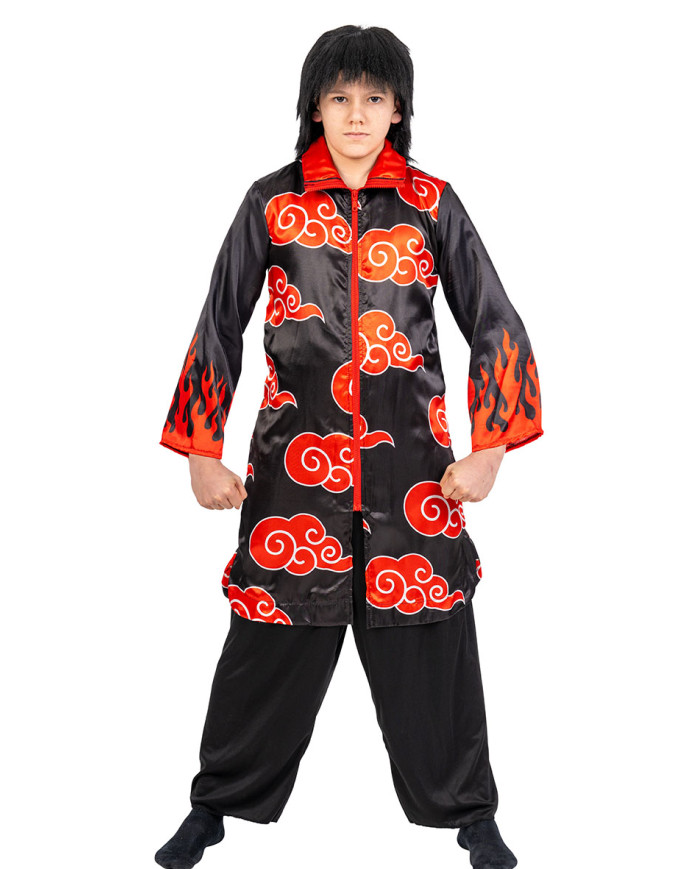 Déguisement nuage rouge cosplay dans un sachet avec crochet