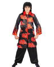 Kostüm Rote Wolke Cosplay Gr. VII (10-11 Jahre) in Beutel mit Haken