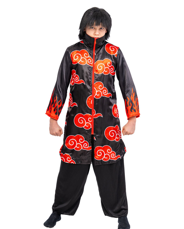 Kostüm Rote Wolke Cosplay Gr. VII (10-11 Jahre) in Beutel mit Haken