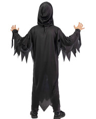 Blue skeleton tunic costume w/mask in bag w/hook